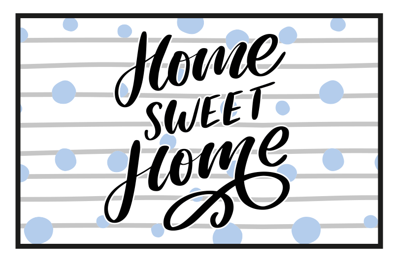 Home Sweet Home quote placemats - TenStickers