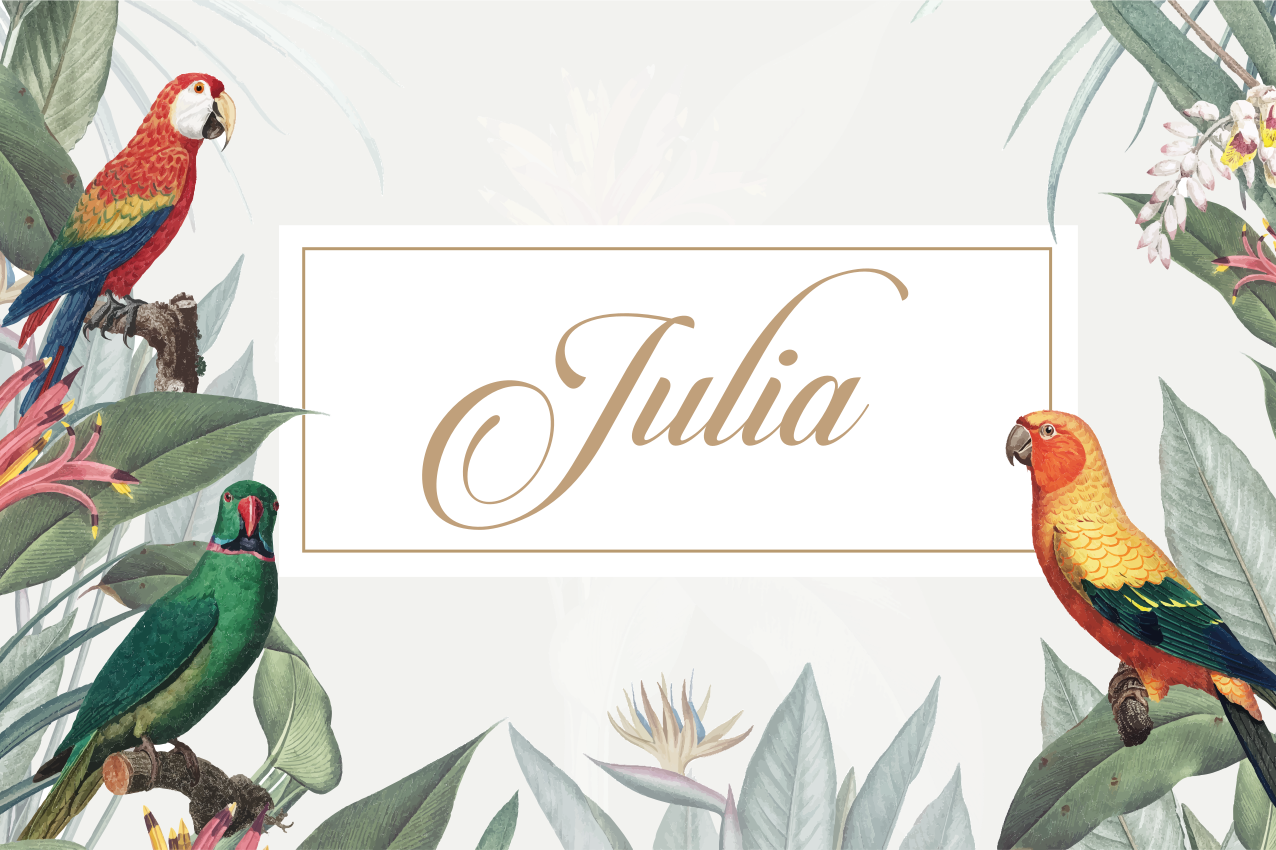 Personalisable placemats elegant name setting - TenStickers