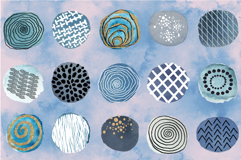 Abstract ballons elegant placemats - TenStickers