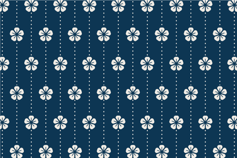 Original placemats floral pattern tabletop - TenStickers