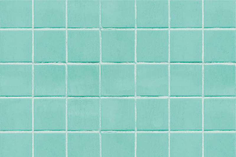 Teal shades mosaic tile textured placemats - TenStickers