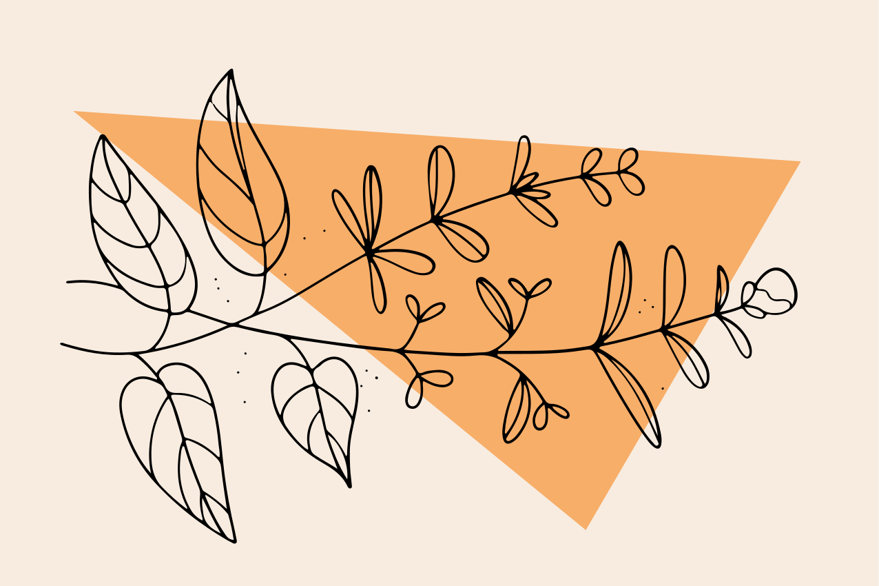 Original placemats floral abstract design - TenStickers