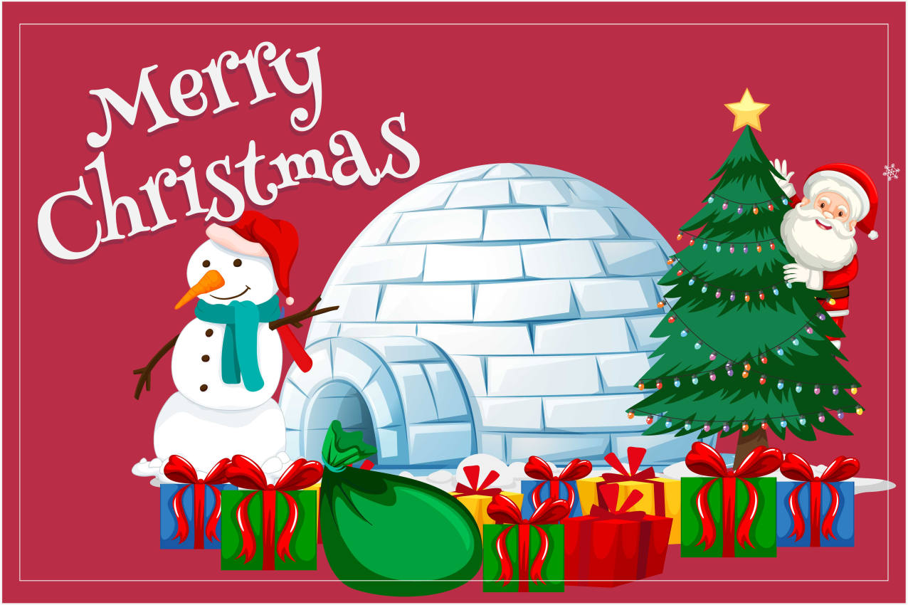 Christmas placemats festive holiday setting - TenStickers