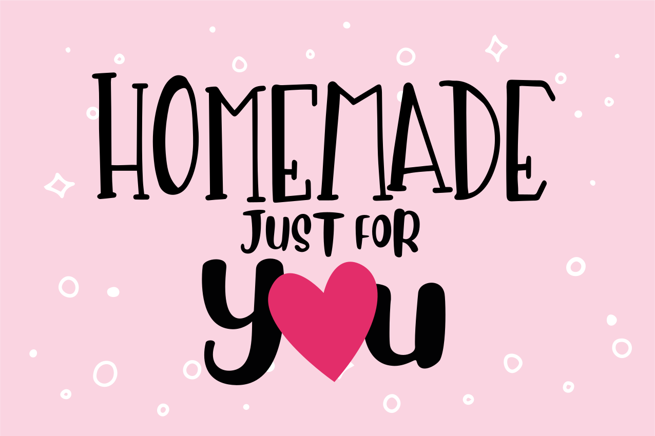 Homemade just for you with hearth home placemat - TenStickers