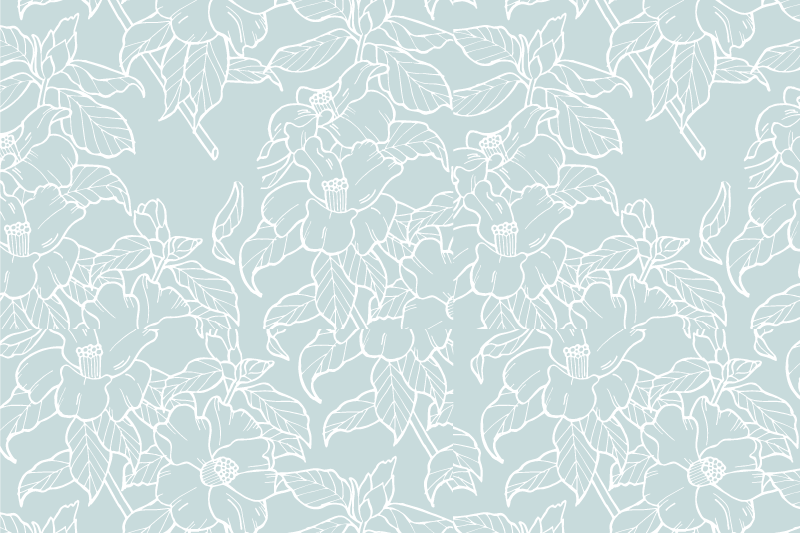 Textured placemats floral print layer - TenStickers