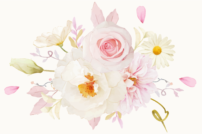 Original placemats floral arrangement joy - TenStickers