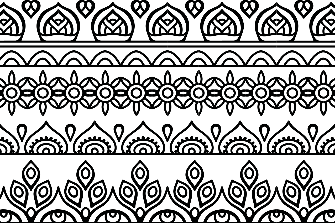Black and white mandala elegant placemats - TenStickers
