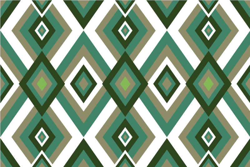 Modern placemats with geometric style design - TenStickers