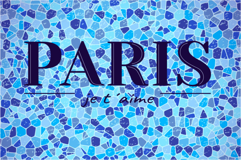 Placemat with quote paris is always a good idea - TenStickers