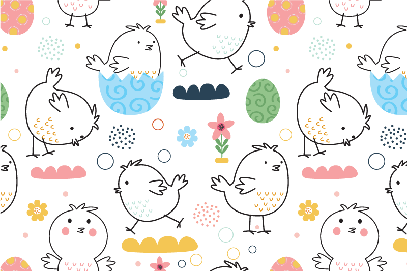 Children placemats with adorable bird designs - TenStickers