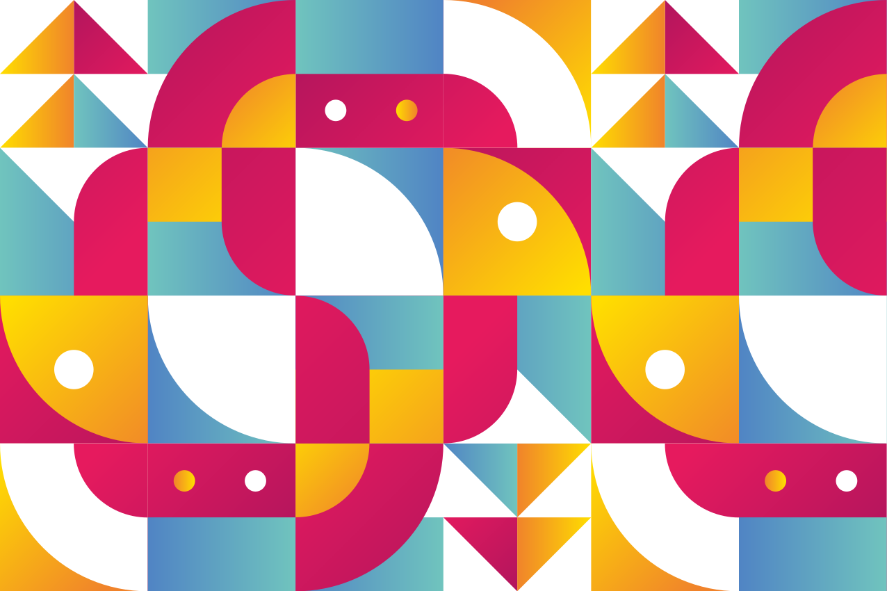 Modern placemats with striking geometric designs - TenStickers