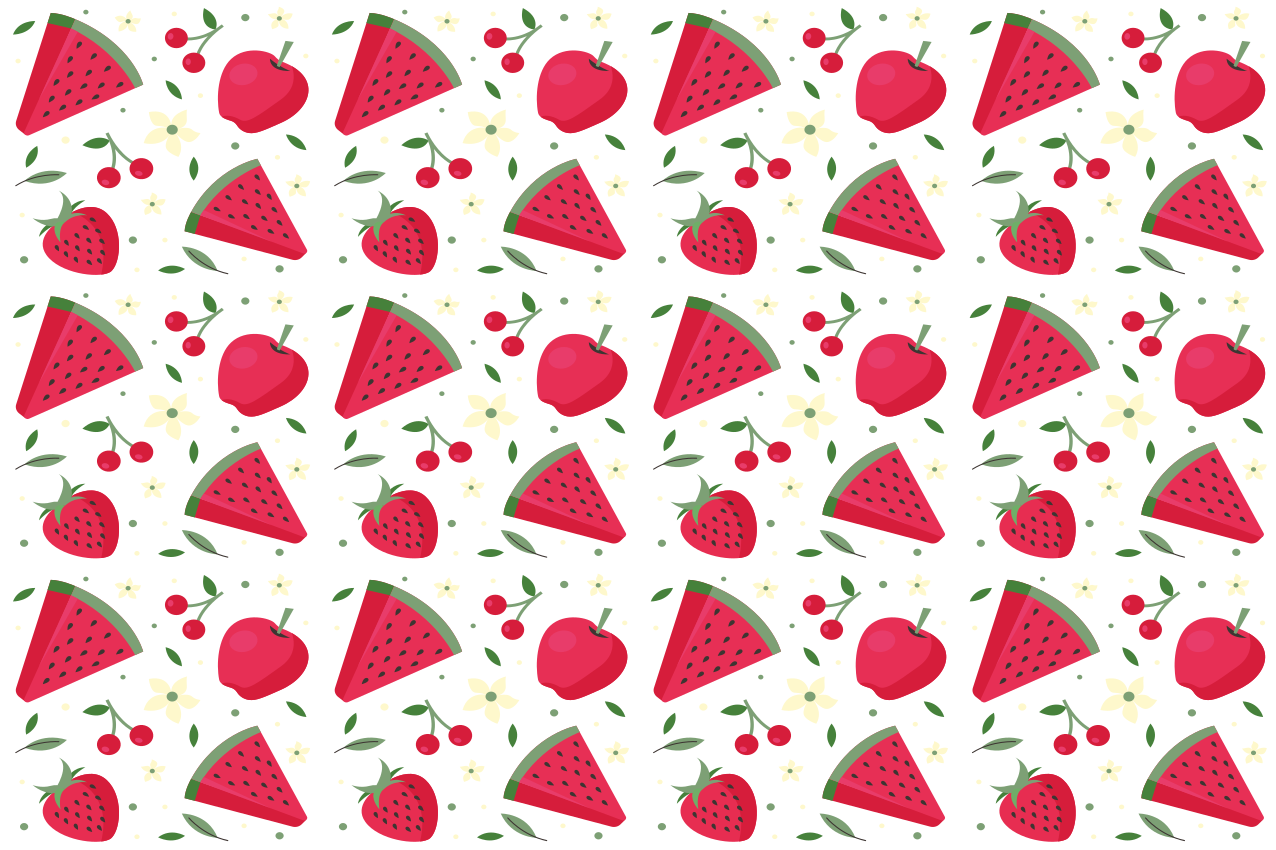 Children placemats fruit slice design - TenStickers