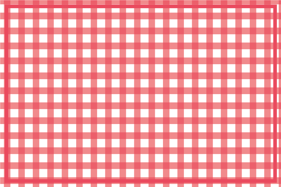 Textured placemats checkered red pattern - TenStickers