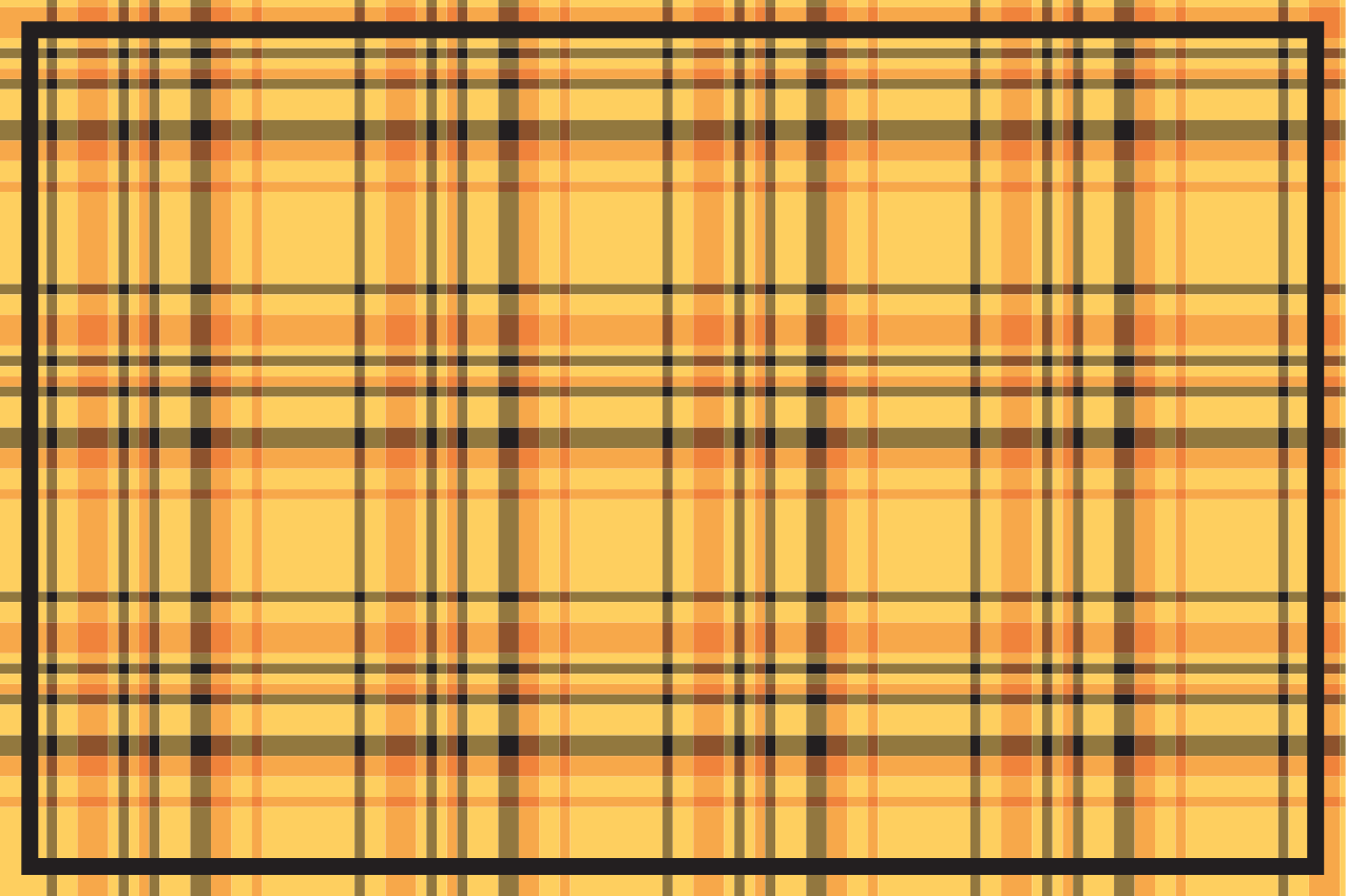 Textured placemats in plaid checkered design - TenStickers