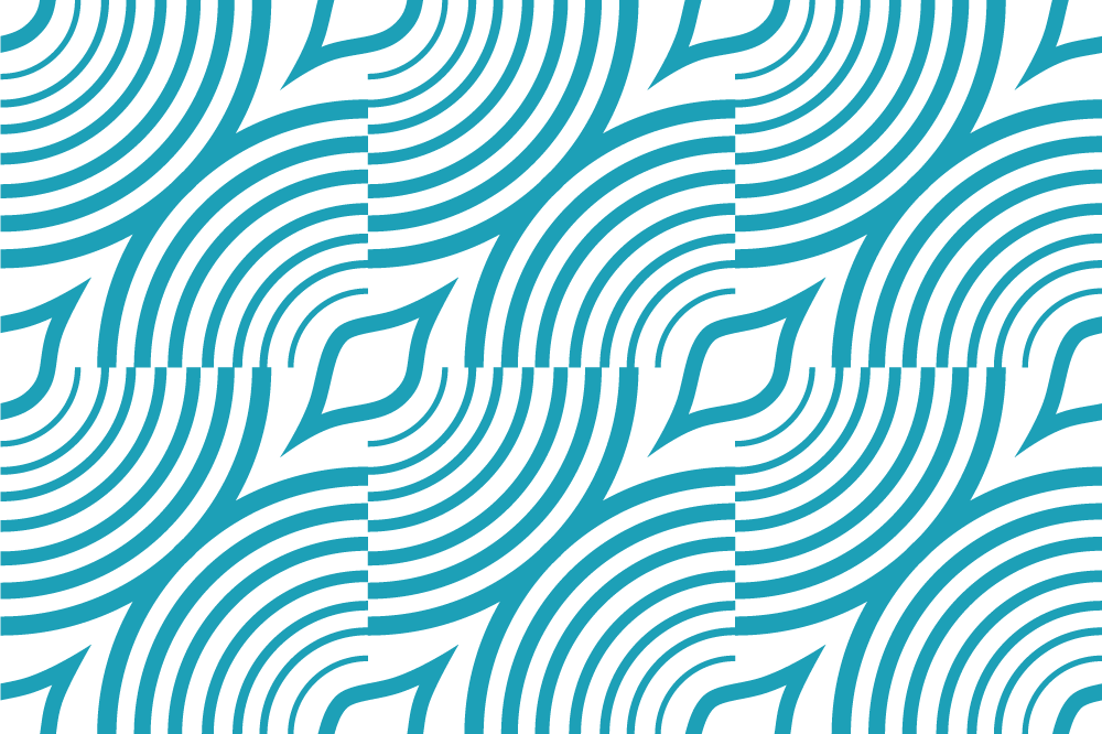 Curved Wave Pattern modern placemats - TenStickers