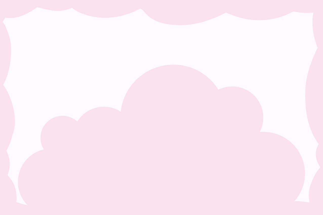 Children placemats cloud theme background - TenStickers