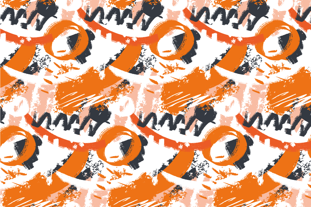 Textured placemats with abstract colorful design - TenStickers