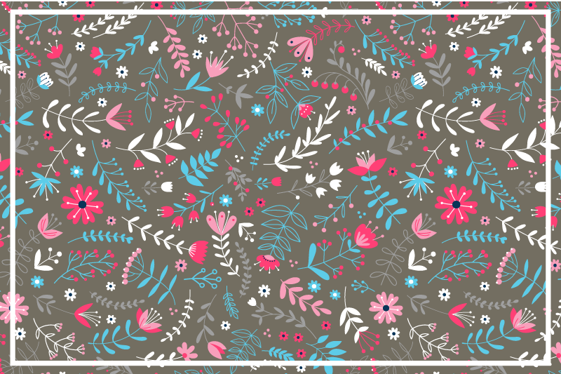 Textured placemats with botanical finish - TenStickers