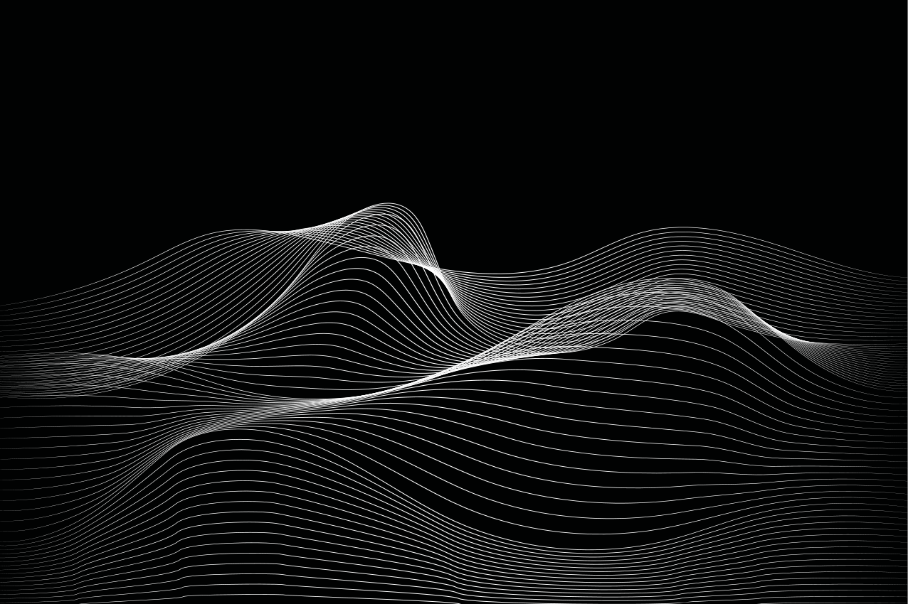 Textured placemats with wavy line patterns - TenStickers