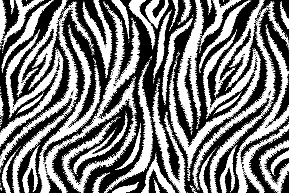 Classic black and white zebra original placemat - TenStickers