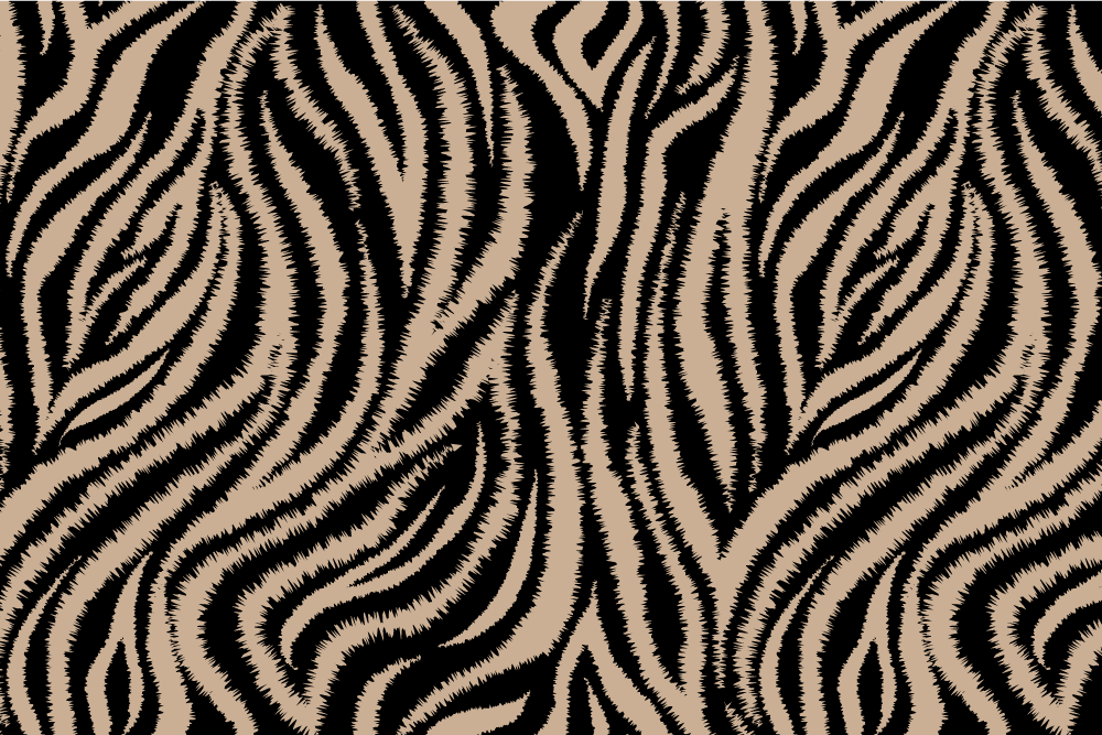 Textured placemats with zebra patterned surface - TenStickers