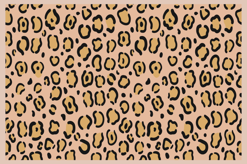 Textured placemats in leopard skin print - TenStickers