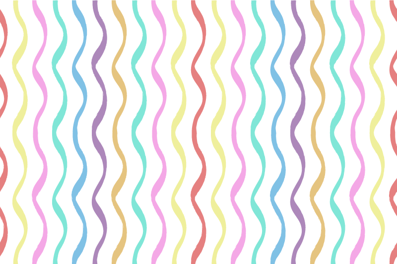 Textured placemats wavy pattern design - TenStickers
