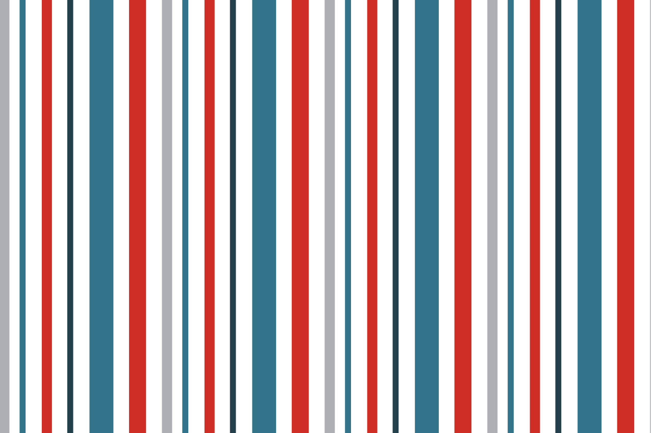 Marine retro striped design modern placemats - TenStickers