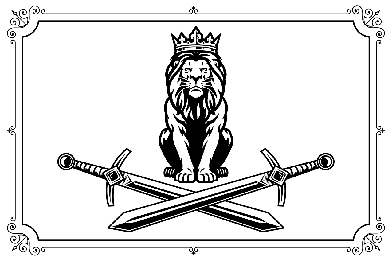 King of jungle silhouettes original placemats - TenStickers