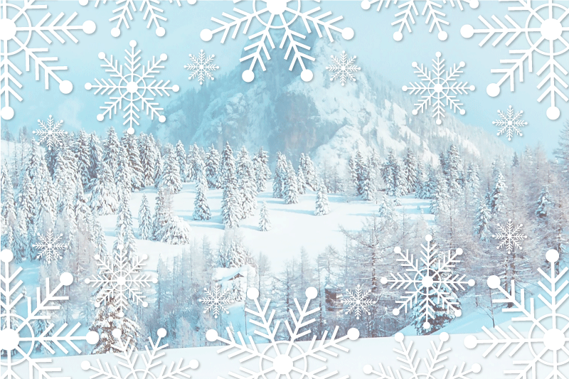 Christmas placemats snowflake winter design - TenStickers