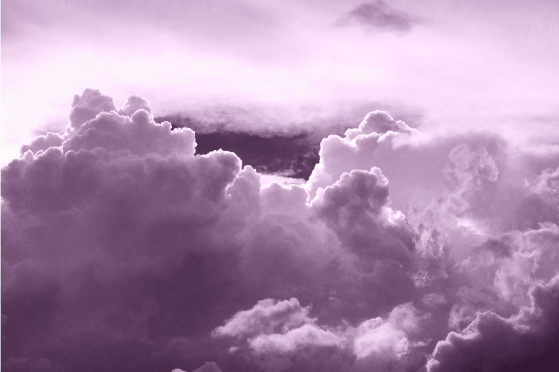 Textured placemats clouds in purple - TenStickers