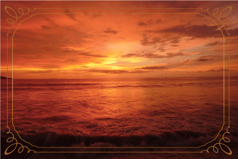 Golden hour aesthetic original placemats - TenStickers