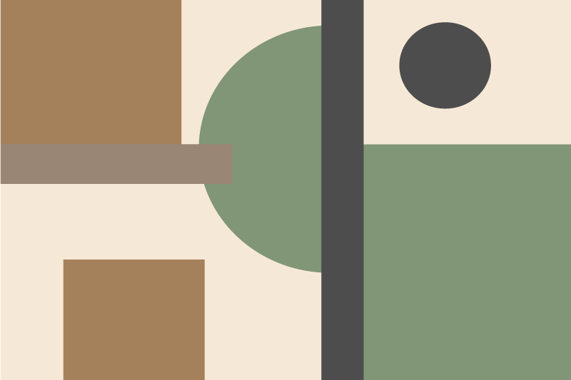 Modern placemats in geometric abstract designs - TenStickers