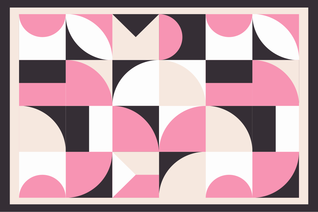 Modern placemats with geometric patterns - TenStickers