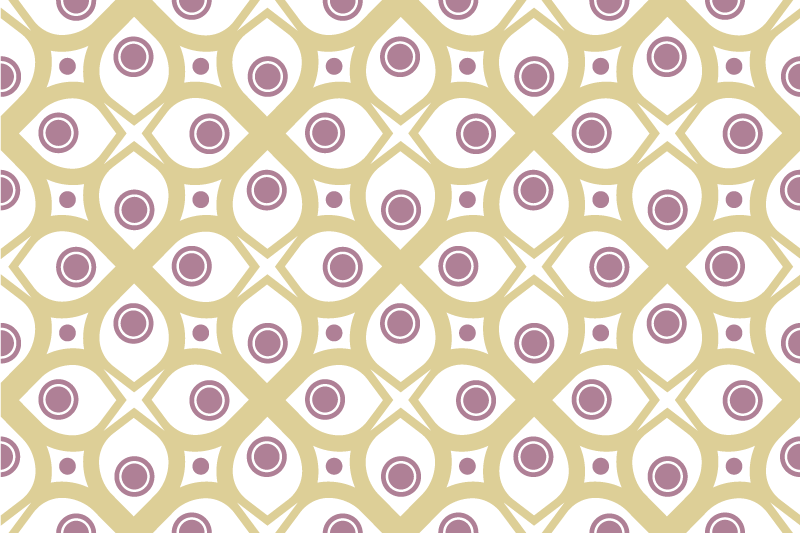 Modern placemats geometric design arrangement - TenStickers