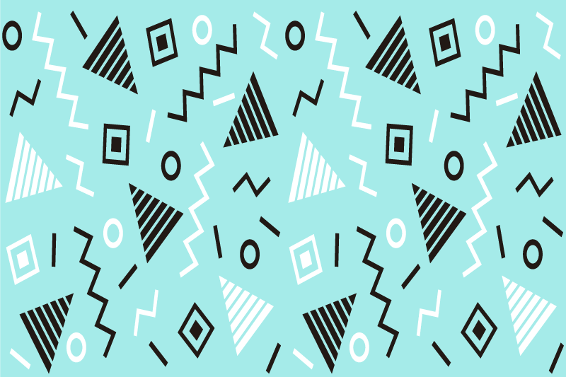 Modern placemats geometric patterns collection - TenStickers