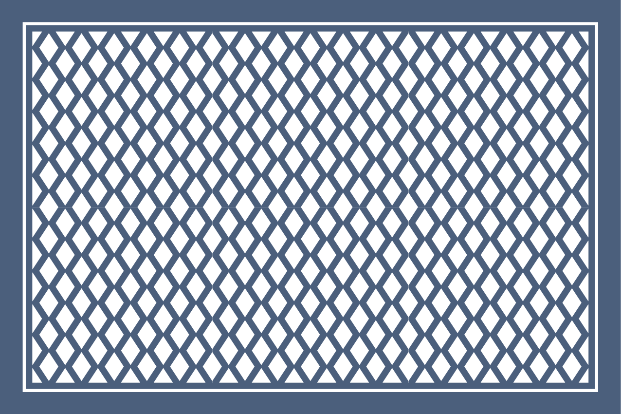 Diamond pattern Hampton style modern placemats - TenStickers