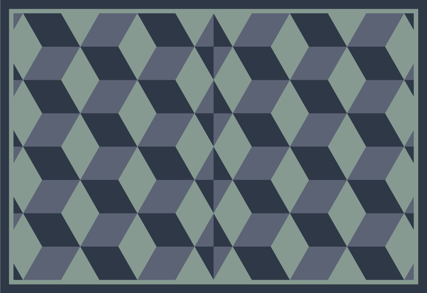 Christmas placemats with geometric pattern design - TenStickers