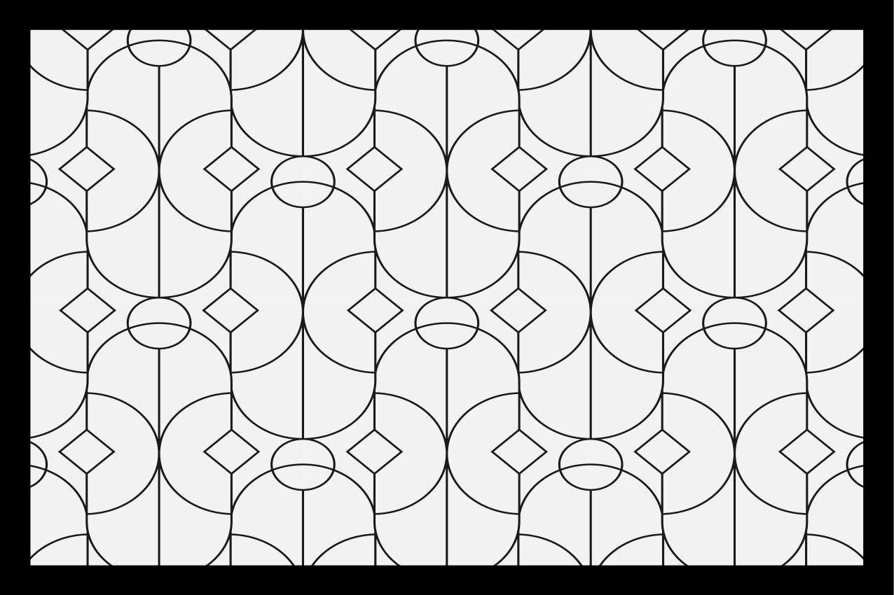 Modern placemats with geometric design - TenStickers
