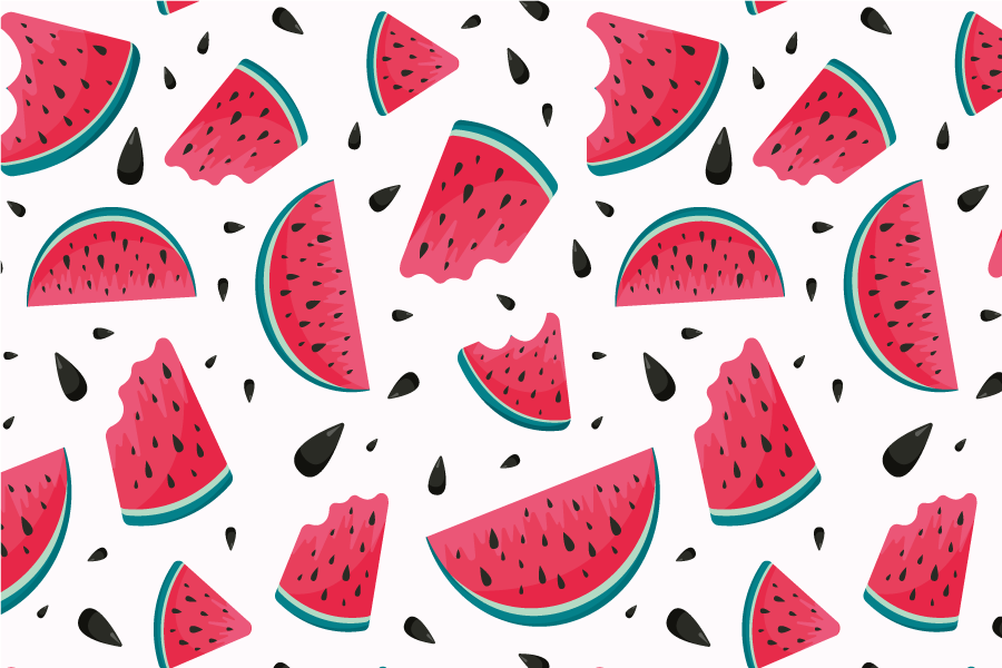 Children placemats watermelon slice design - TenStickers