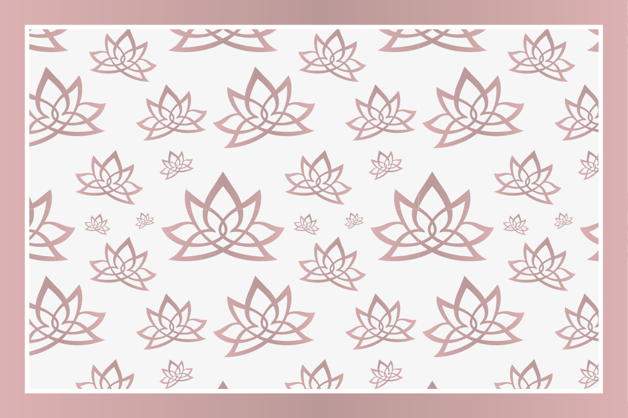 Textured placemats with elegant lotus design - TenStickers