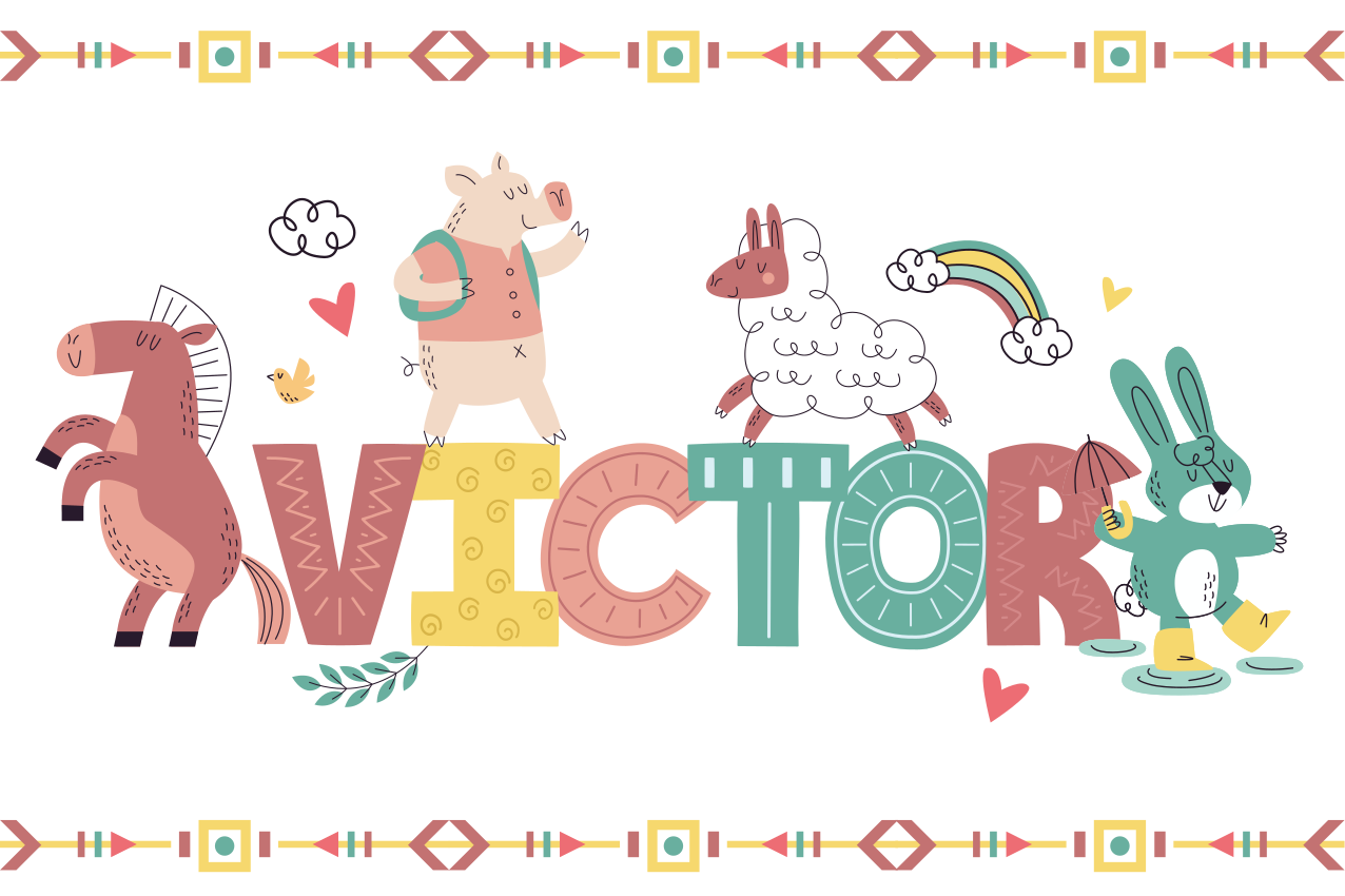 Children placemats with friendly animal designs - TenStickers