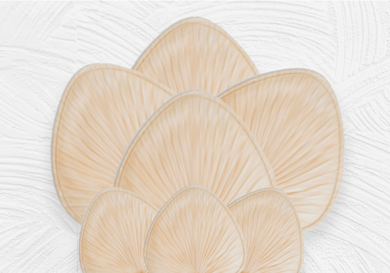Textured placemats with leaf pattern surface - TenStickers