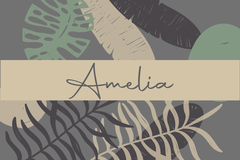 "Boho" style jungle modern placemats - TenStickers