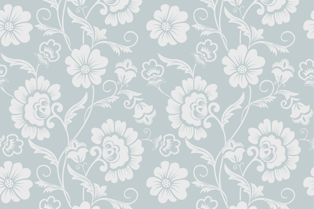 Textured placemats floral pattern design - TenStickers