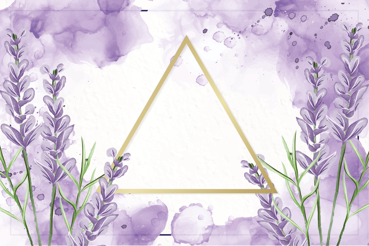 Digital lavender triangle placemats - TenStickers