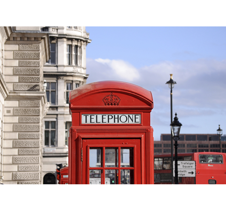 London Bus City Wall Mural - TenStickers