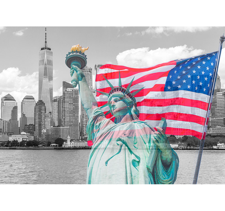 New York Statue of Liberty new york wall mural - TenStickers