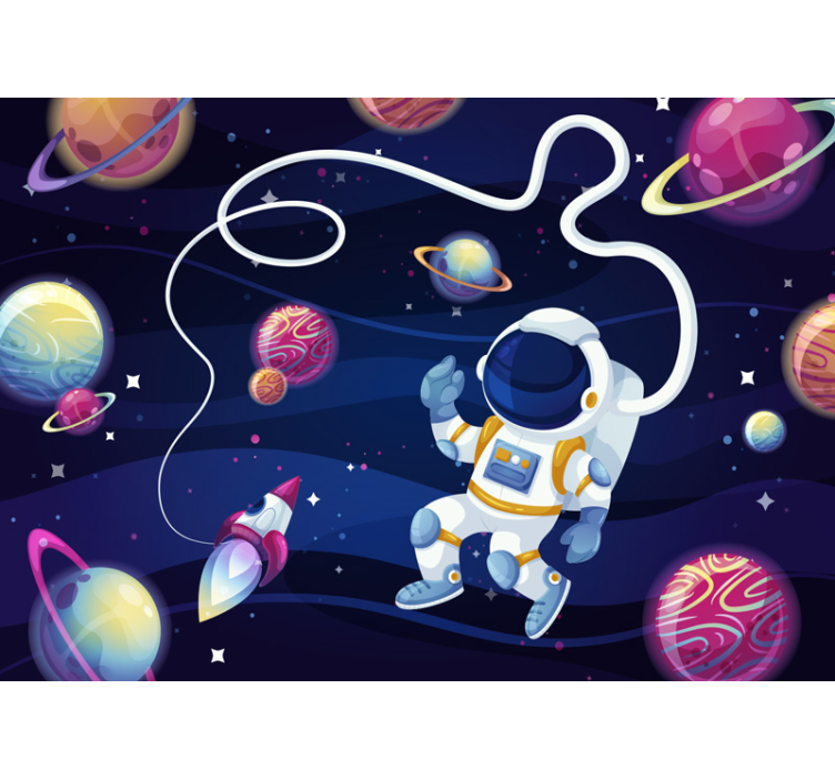 Kids Murals Astronaut in space - TenStickers
