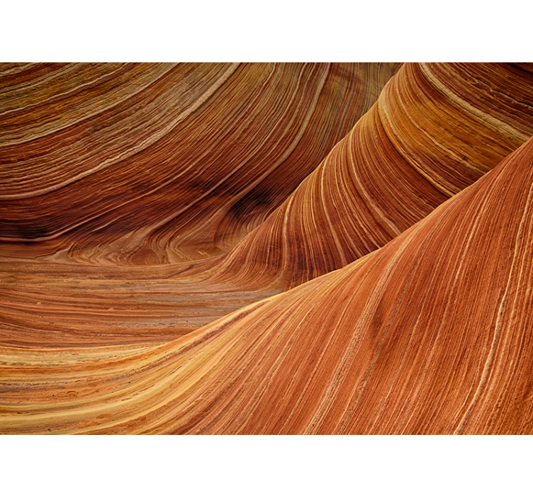 Landscape wall mural earth's rolling waves - TenStickers